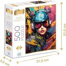 Pilot Kadın 500 Parça 2,2mm Kalınlık 48X33CM Profesyonel Hobi Puzzle Yapboz Serisi