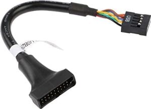 AL-4584 9 Pin USB 2.0 Dişi - 19 Pin USB 3.0 Erkek Çevirici Dönüştürücü Adaptör Kablosu