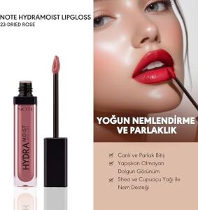Hydramoist Lipgloss 23 Dried Rose Nemlendirici Dudak Parlatıcısı, Pembe