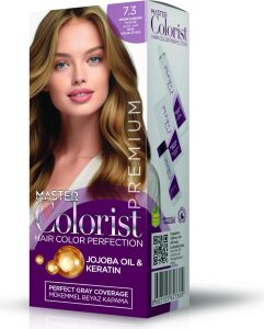 Premıum Yarı Kit Set Saç Boyası 7.3 Fındık Kabuğu