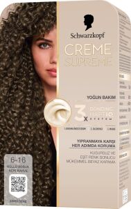 Creme Supreme Saç Boyası 6-16 Küllü Soğuk Açık