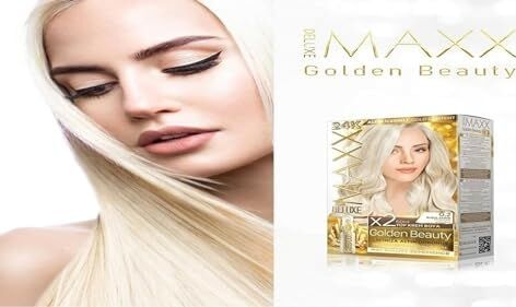 Serisi 24K Altın Parçacıklı Serum ile 1 Kutu 2 x 50 ml ve Geliştiriciler Saç Boyası (Yoğun Küllü Açık Kumral 8.11)