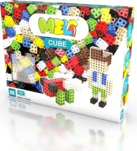 Meli 200 Adet Küp Yapı Taşı Seti, 3 Yaşından Büyük Çocuklar Için Yaratıcı Oyuncak, 3D Yapı, 8 Renk, 2 x 2 x 2 Cm, Bpa Içermez, Ce Sertifikalı, Yaratıcılığı Teşvik Eder