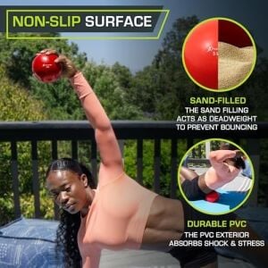 Prosourcefit Ağırlık Topları, Pilates, Yoga, Güç Egzersizi ve Fizik Tedavi Için, 0,9 kg Ila 3,6 Kg, Renk Kodlu