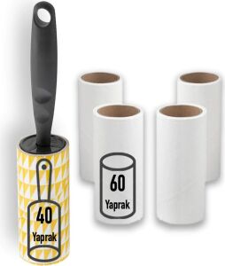 Iplik Tüy Toplayıcı Rulo ve 4'lü Yedek Paket (280 Yaprak)