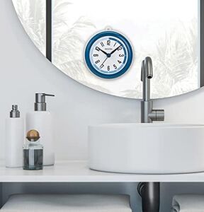 Clocks Model C4882 Duş Mate, Küçük, Mavi ve Beyaz
