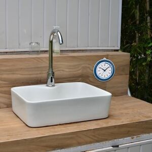 Clocks Model C4882 Duş Mate, Küçük, Mavi ve Beyaz