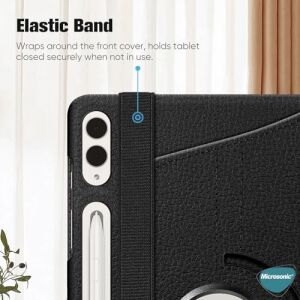 Galaxy Tab S10 Ultra X920 Kılıf 360 Rotating Stand Deri Siyah [galaxy Tab S10 Ultra X920 ile Uyumlu Kılıf - Siyah]