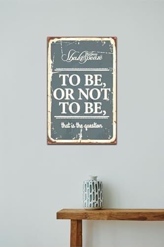 Kuşe Kağıt Duvar Posteri To Be Or Not To Be Retro Vintage DRTR0041