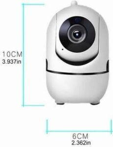 Baby Kamera Kablosuz 720P Beyaz 360 Derece Wifi Kamera Full Hd 1080P