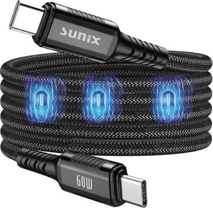 60W Mıknatıslı Usb-C Data ve Şarj Kablosu Ip-25
