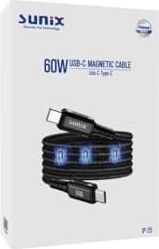 60W Mıknatıslı Usb-C Data ve Şarj Kablosu Ip-25
