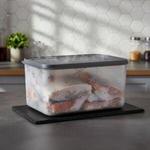 No Frost Silikon Yumuşak Kapalı Saklama Kabı Dondurucu ve Buzluk Saklama Kabı 3150 Ml, Kapaklı No Frost Saklama Kabı 3150 Ml, Derin Dondurucu Saklama Kabı 3150 ml