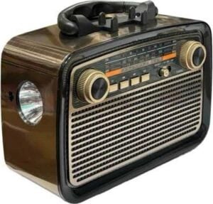 Eskitme Nostalji Tasarımlı Bluetoothlu Nostalji Radyo Ahşap Nostaljik Görünümlü