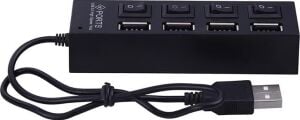 4 Port USB 2.0 Hub Çoğaltıcı Çoklayıcı Switch Işıklı Anahtarlı