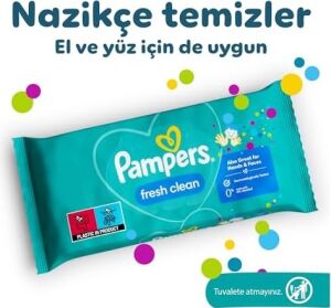 Fresh & Clean Islak Bebek Mendili, 1 Paket, 52 Islak Mendil