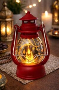 Pilli LED Işık, Askılı Fener Süsü Sarı Işıklar Peri Işıkları Aydınlatmalı Şerit LED Ramazan Süsü LED Işık Kırmızı