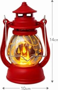 Pilli LED Işık, Askılı Fener Süsü Sarı Işıklar Peri Işıkları Aydınlatmalı Şerit LED Ramazan Süsü LED Işık Kırmızı