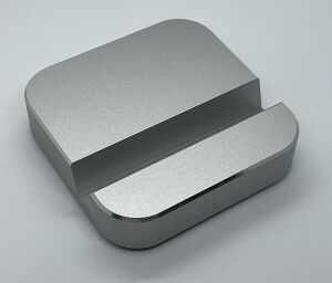 Premium Alüminyum Cep Telefonu Standı – Masaüstü Kullanım Için Ergonomik, Kompakt Tasarım, iPhone ve Android Uyumlu, Gümüş Grisi