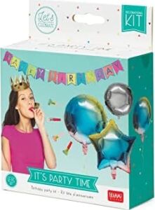 - Doğum Günü Kutlaması, 1 Çelenk, 1 Taç, 4 Trompet, 5 Balon Balonu, Balon Şişirmek Için Pipet