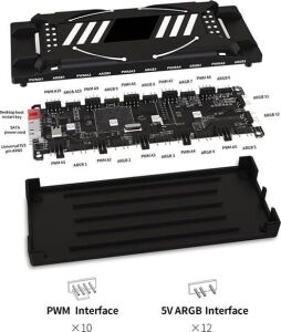 ARGBCTR-01B Argb Denetleyici Controller Uzaktan Kumandalı Siyah