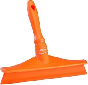 Vikan 71257 Kauçuk Polipropilen Çerçeve Tezgah Tek Bıçaklı Çekpas, 25,4 Cm, Turuncu