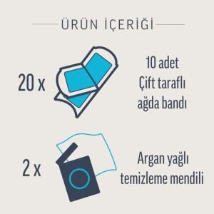 Professional Sir Ağda Bandı Bacak ve Vücut Bölgesi Hassas Ciltler Için 20'li