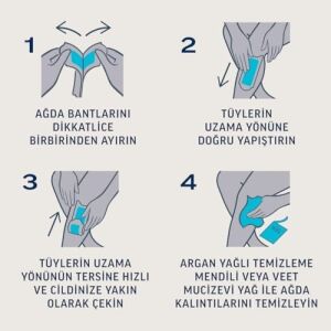 Professional Sir Ağda Bandı Bacak ve Vücut Bölgesi Hassas Ciltler Için 20'li