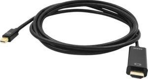 Mini Displayport To HDMI Kablo – 4K UHD 1080P Destekli, Tak Çalıştır, Ses ve Görüntü Aktarım Adaptörü, Laptop – Monitör – Tv Bağlantısı Için Dönüştürücü Kablo | 1.8 Metre | ZR167