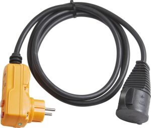 Brennenstuhl Koruyucu Adaptör Kablosu Fı IP44 2 M Siyah H07RN-F 3g1,5