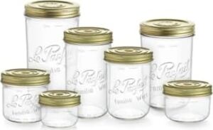 Le Parfait Familia Wiss 1,5 L / 1500 ml Cam Saklama ve Konserve Kavanozu, Kahve ve Kuru Gıda Için, Çift Kapaklı Vakumlu Kapatma Sistemi.