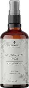 Saç Maskesi Yağı 50 ml Cam ŞIŞEDE%100 Saf ve Doğal (Hair Mask Oil)