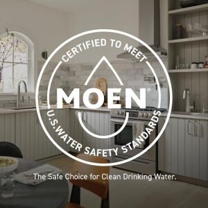 Moen 8230 Ticari M-Dura Vakum Kesicili Iki Saplı Servis Lavabo Bataryası, Sert Krom