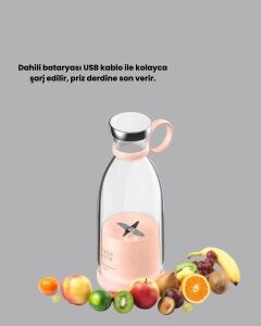 Çevre Dostu Cam Gövdeli Kablosuz Smoothie Blender