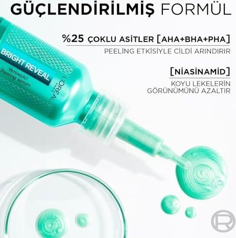 Bright Reveal Koyu Lekelere Karşı Yenileyici Peeling Serum,%25 Aha, Bha, Pha Içerikli 25 ml