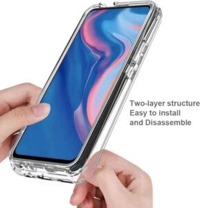 ile Uyumlu Şeffaf Clear Silikon Yüksek Kalite Darbeye Dayanıklı Şık Telefon Kılıfı ( Y9 Prime 2019 / Psmart Z)