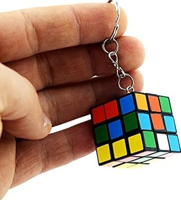 Nostaljik Zeka Küpü Sihirli Mini Rubik Anahtarlık