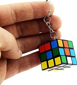 Nostaljik Zeka Küpü Sihirli Mini Rubik Anahtarlık