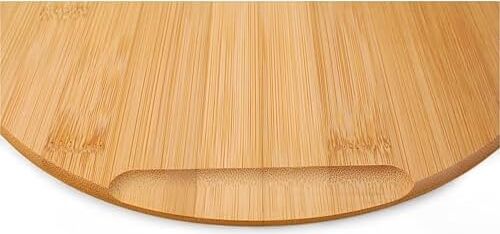 Bambu Peynir ve Kesim Sunum Tahtası Yuvarlak 27,5cm*27,5cm*1,5cm - Ahşap Peynir, Kesme Tahtası ve Sunum Tepsisi