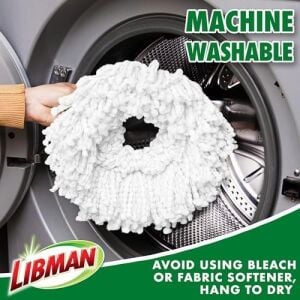 Tornado Spin Paspas Yedekleri - 4 Mikrofiber Kafa Kılıfı, Değiştirmesi Kolay, Makinede Yıkanabilir, Yeşil ve Beyaz, 4 Adet