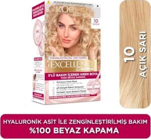 Creme 10 Açık Sarı Saç Boyası