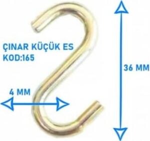 S Kanca Demiri Askı Kancası, Mutfak Dolap Düzenleme, Ev Dekorasyon, 10 Adet