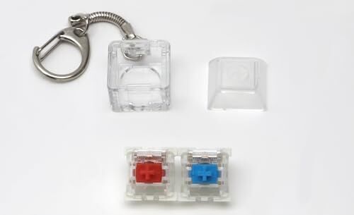 Spelt Outemu Blue ve Red Mavi ve Kırmızı Mekanik Switch Tuş Stres Atma Buton Test Anahtarlık Keycap