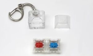 Spelt Outemu Blue ve Red Mavi ve Kırmızı Mekanik Switch Tuş Stres Atma Buton Test Anahtarlık Keycap