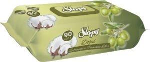 Doğal Zeytinyağlı ve Pamuklu Islak Bebek Havlusu 3X90 (270 Yaprak)