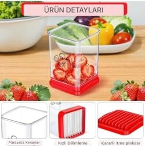 2 Adet Meyve Sebze Dilimleme Paslanmaz Çelik Bardak Dilimleme Yumurta Dilimleme,