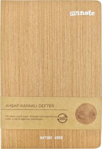 14X21 Spiralli Bambu Kapak Defter