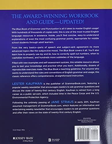 The Blue Book Of Grammar And Punctuation: An Easy-To-Use Guide With Clear Rules, Real-World Examples, And Reproducible Quizzes