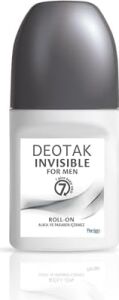 Deotak Invisible Erkek7 Güne Kadar Etkili Roll-On Deodorant 35 ml