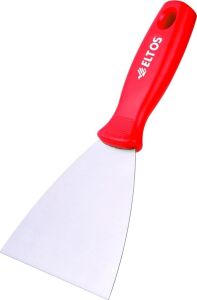 Çelik Spatula, 0.80 mm Polisajlı Yay Çeliği, 50 Rockwell Sertlik, Ergonomik Sap, Kavisli, Kazıma Spatulası, Inşaat, Sıva ve Yüzey Temizleme, Profesyonel Kalite, Dayanıklı El Aleti (50 Mm)